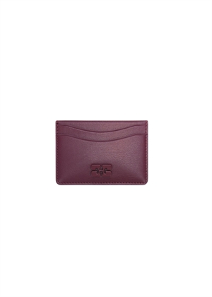Bou card holder Burgundy B3010087 Ganni 